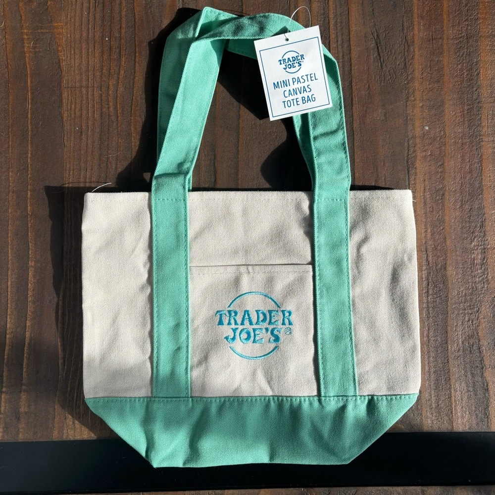 Trader Joe’s Mini Tote Bag - Pastel Green